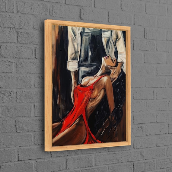 Sensual Canvas Modern Poster Romantic Couple Wall Hangings Minimalist Art Sexy Personalized Gift For Mom