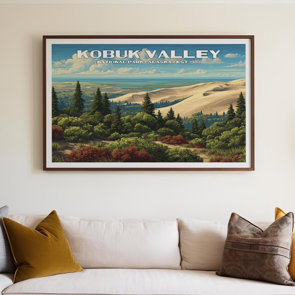 Kobuk Valley National Park Vintage Travel Poster