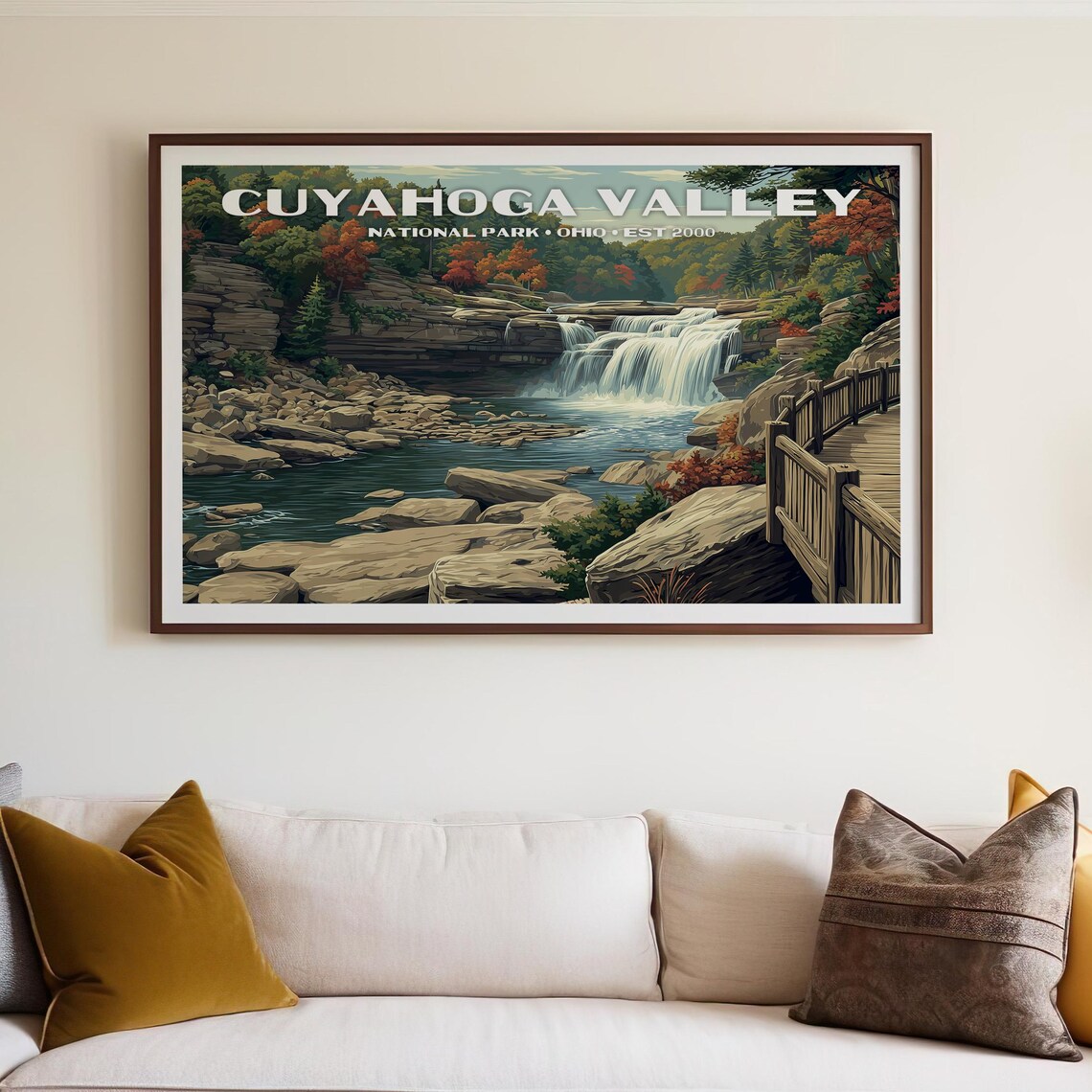 Cuyahoga Valley National Park Vintage Travel Poster