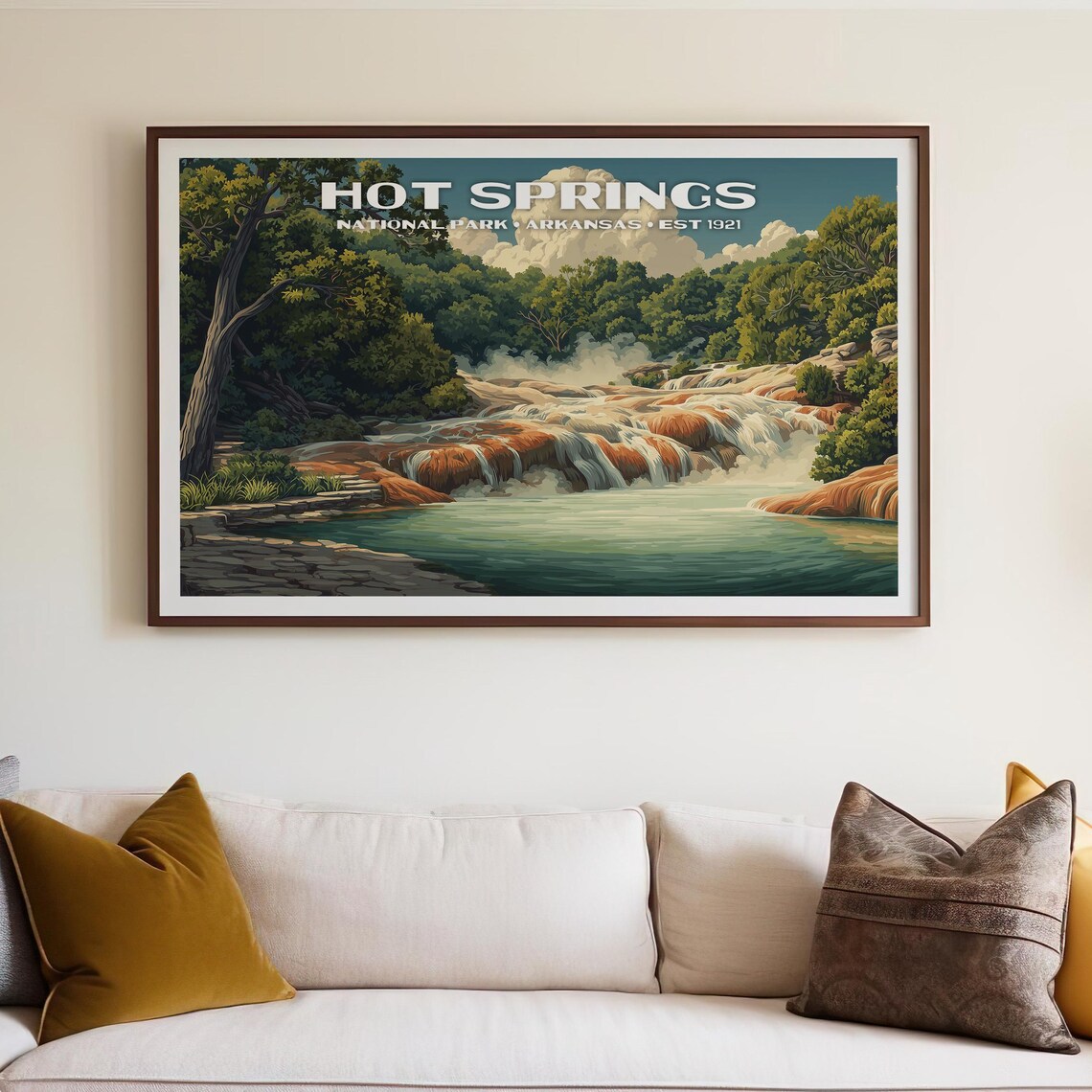Hot Springs National Park Arkansas Thermal Water Cascades Poster