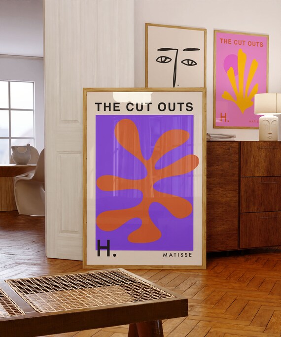 Henri Matisse Cut Outs Print Eclectic Colorful Wall Art Museum Exhibition Poster Trendy Wall Decor Instant