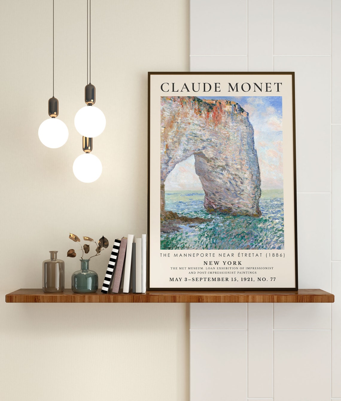 Claude Monet Manneporte Near Etretat 1886 Sea Arch Rock Poster - Image 3
