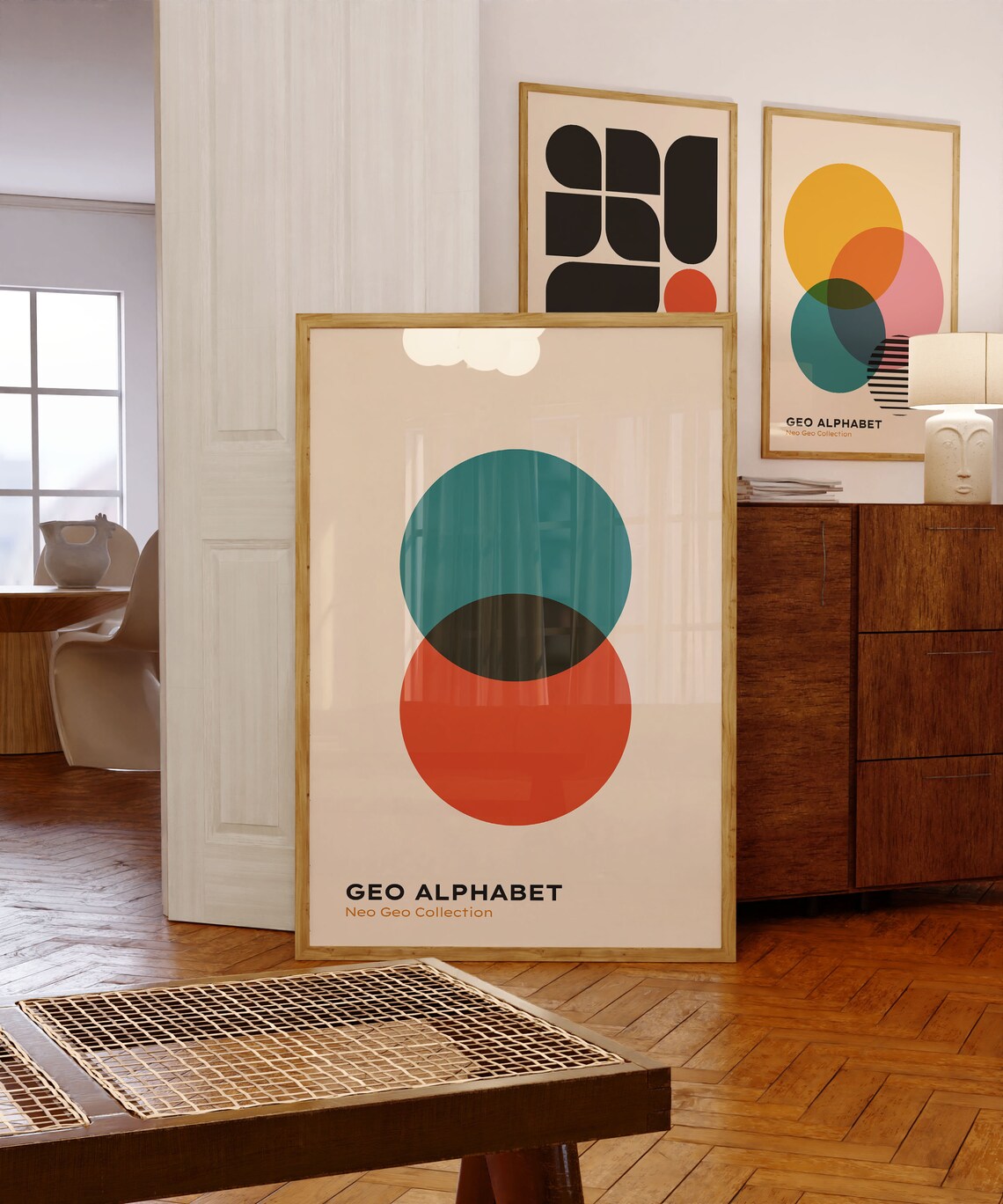 Bauhaus Abstract Print, Mid-Century Modern Decor