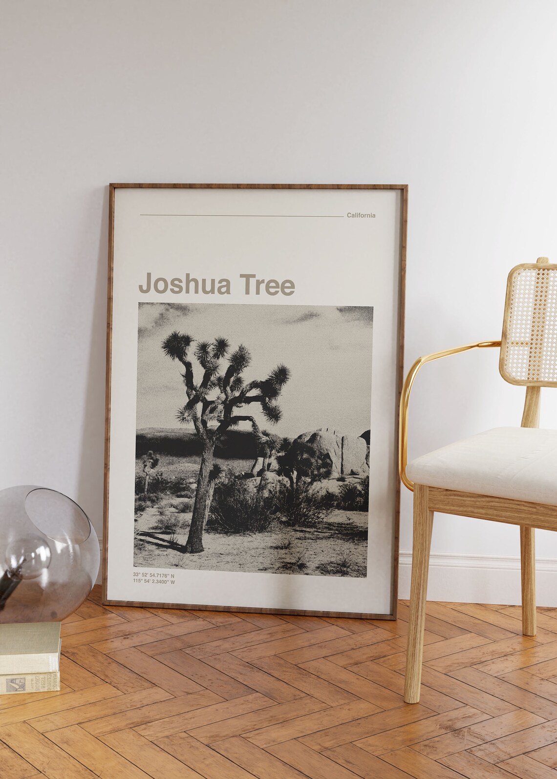 Joshua Tree National Park Minimalist Retro Travel Poster - Image 2
