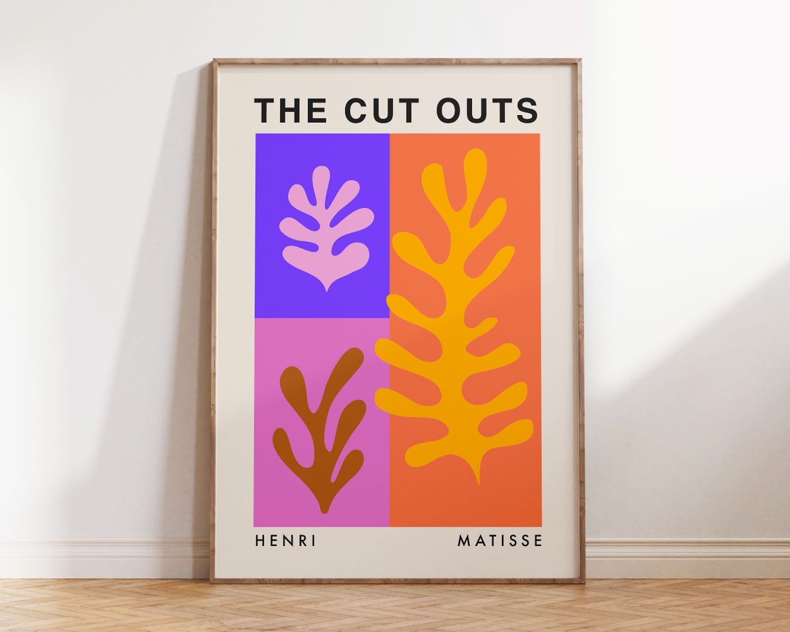 Henri Matisse The Cut Outs Botanical Leaf Exhibition Wall Art - Image 3
