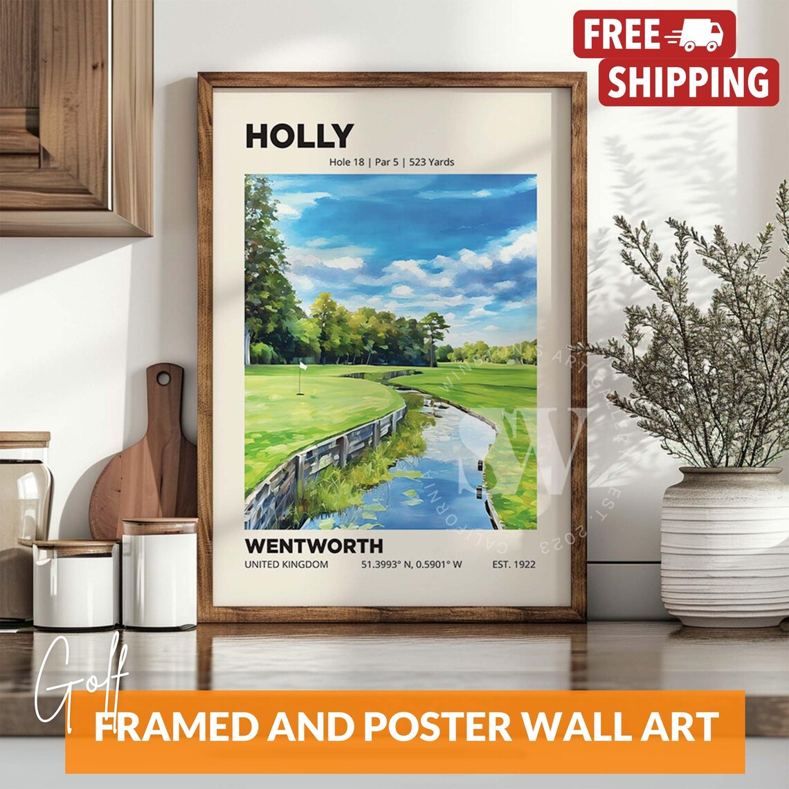 Holy 18th Hole Wentworth Golf Club Poster