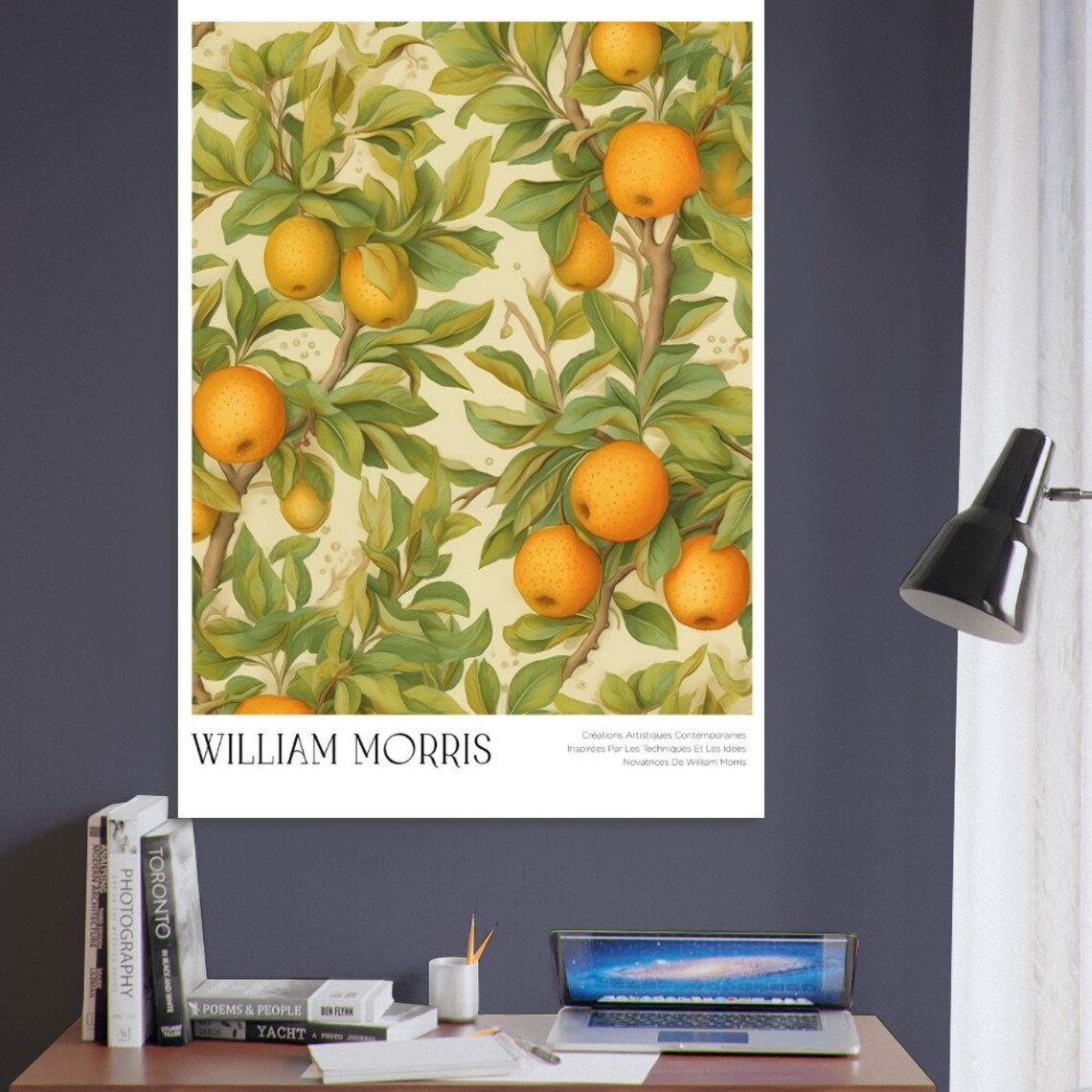 William Morris Botanical Pear Tree Poster, Floral - Image 2