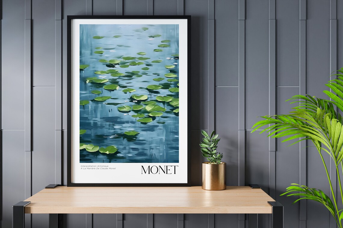 Claude Monet Water Lilies, Museum Poster Print - Image 2
