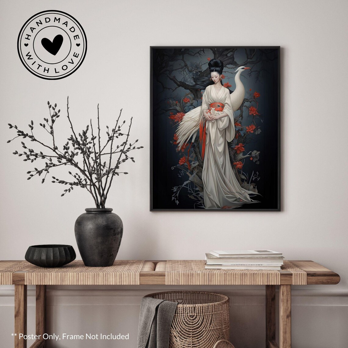 Traditional Chinese Woman, Vintage Asian Dreamscape