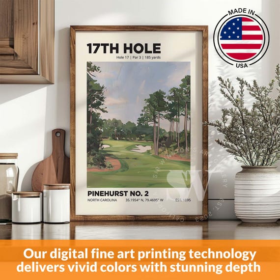 17th Hole Pinehurst Golf Club, Golfer Gifts
