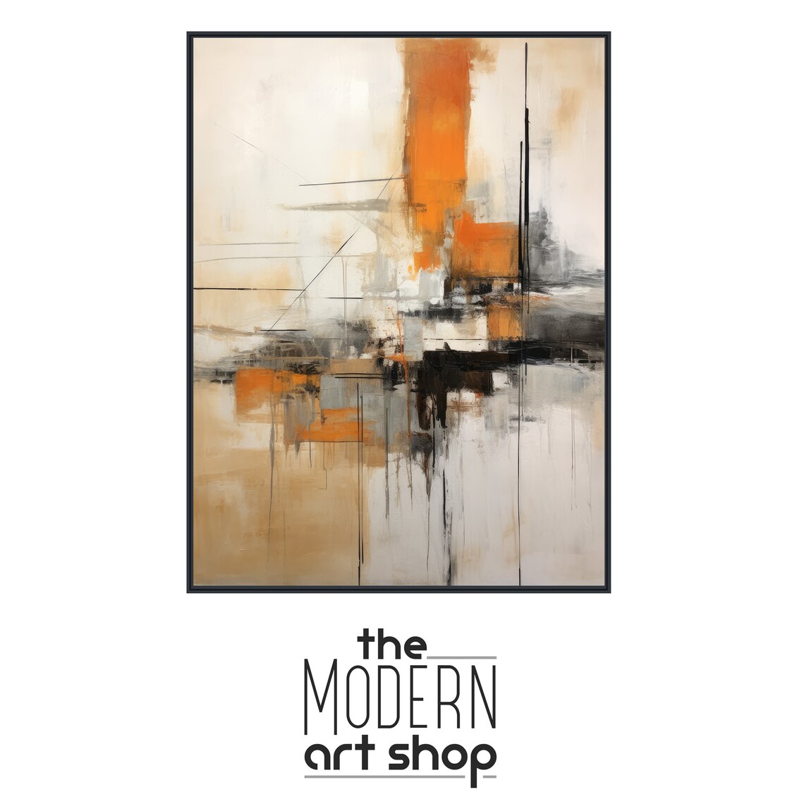 Realm Abstract Expressionist Art Print, Modern Abstract - Image 4