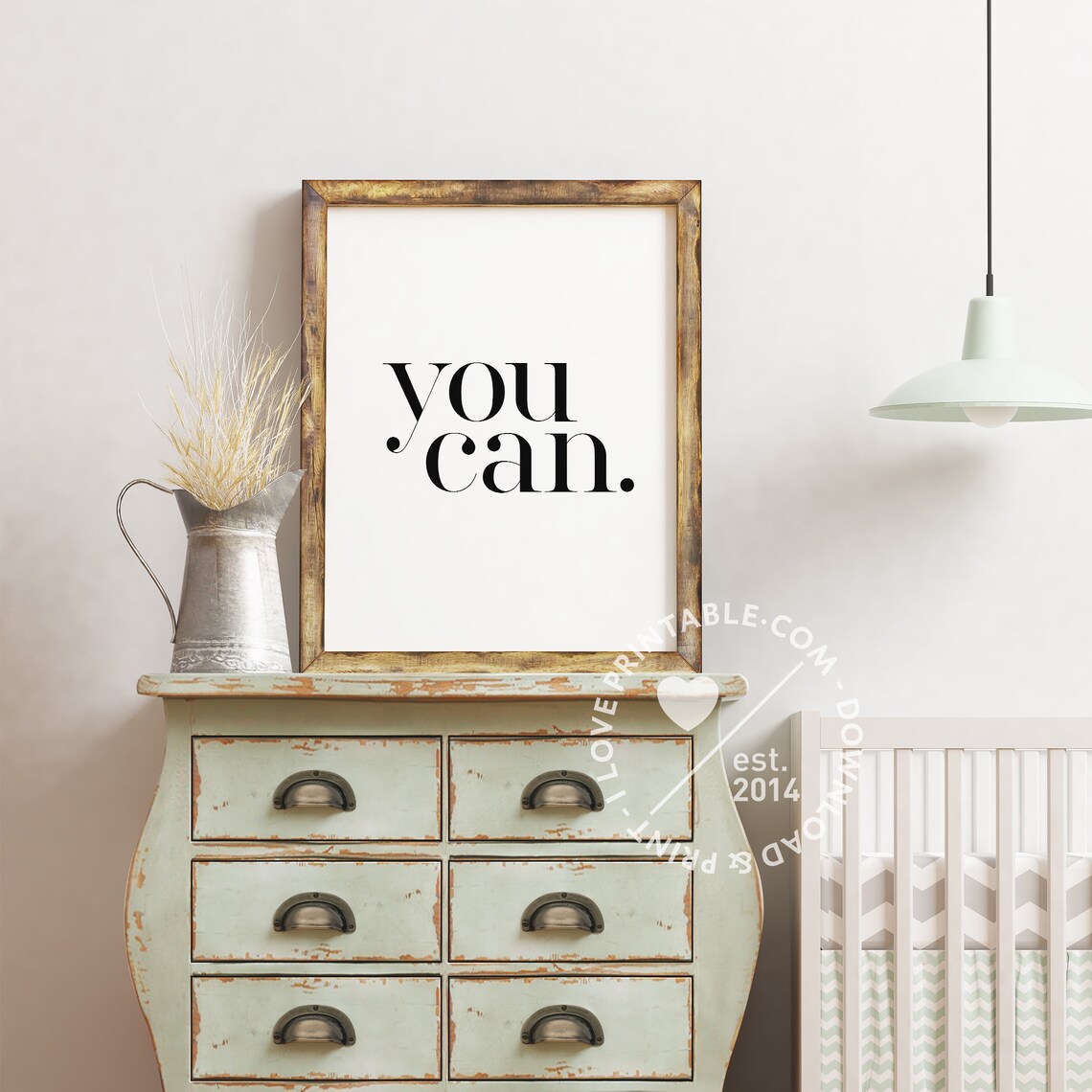 You Can Motivational Quote Art Print, Study Decor - Image 2