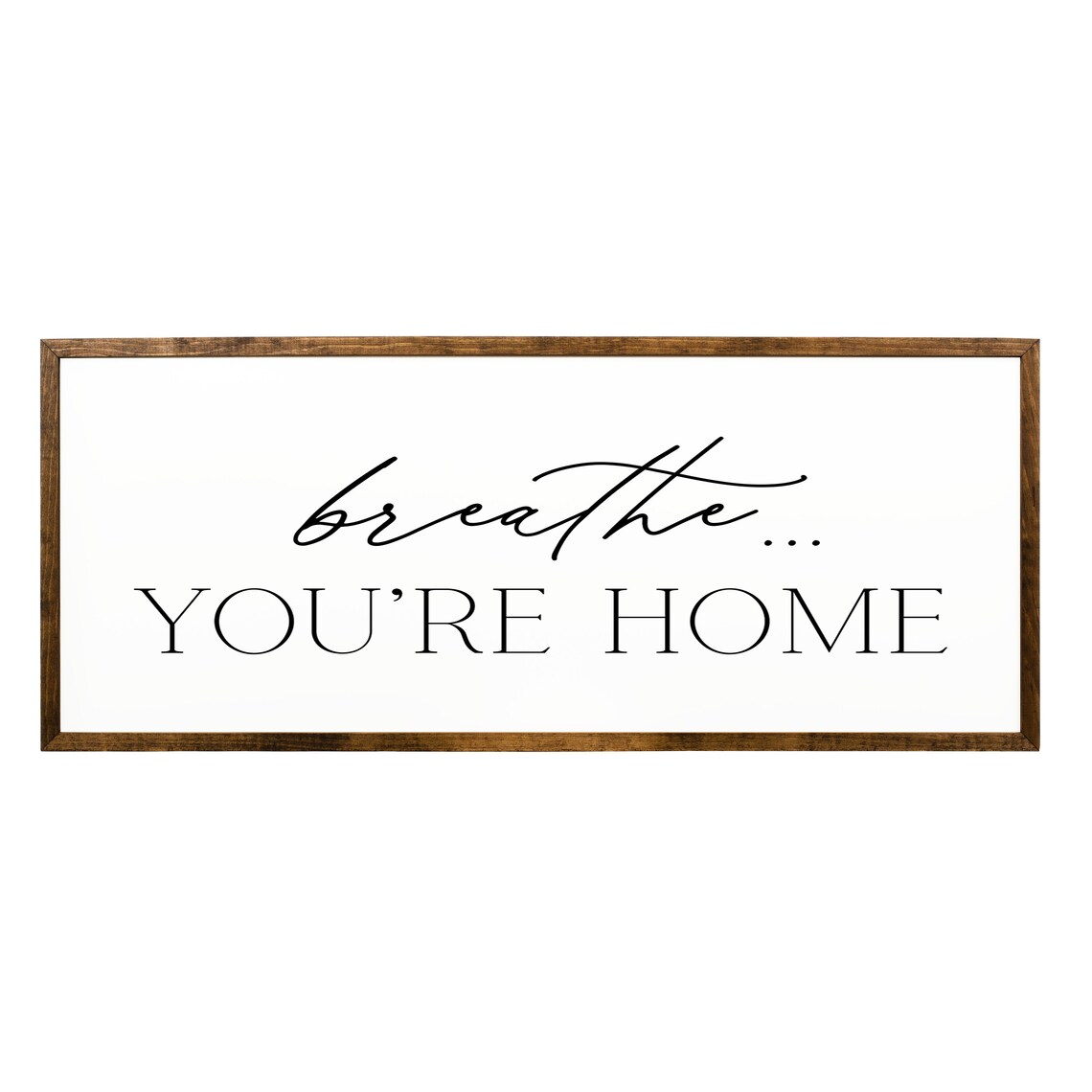 Breathe You 27re Home Quote Art Print, Entryway Decor - Image 2