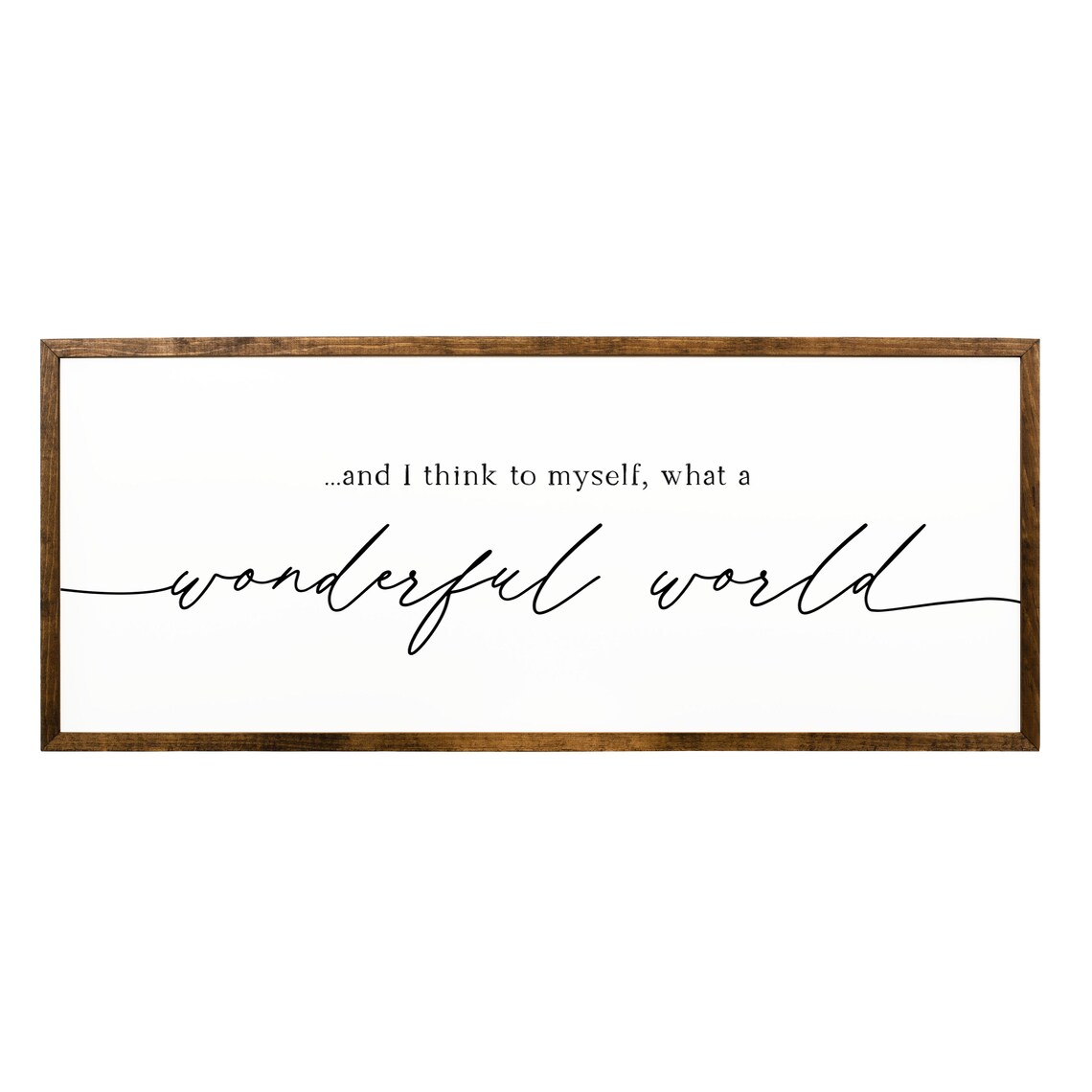 And I Think To Myself Wonderful World, Farmhouse Art Print - Image 2