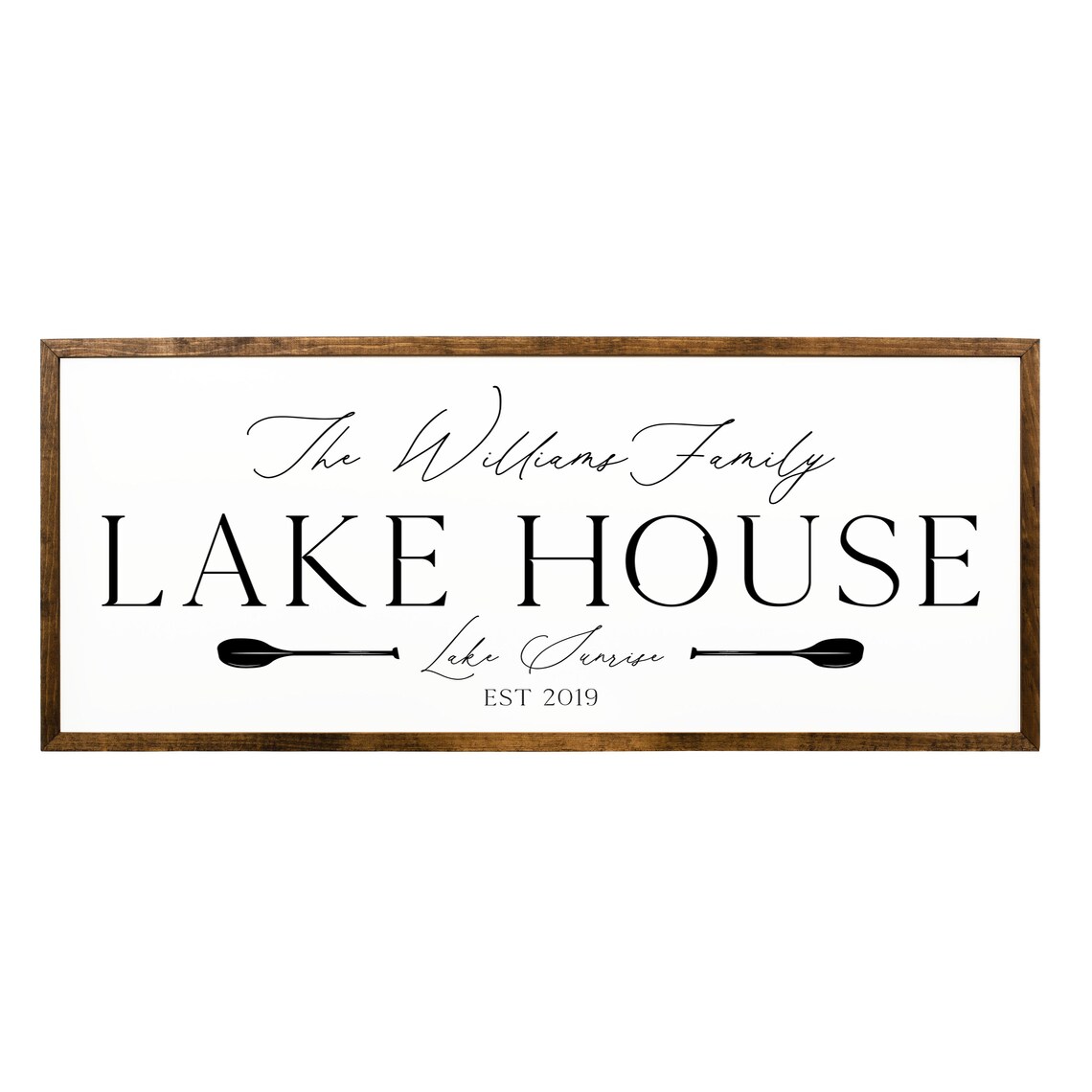 Lake House Personalized Family Sign, Lake Life Decor
