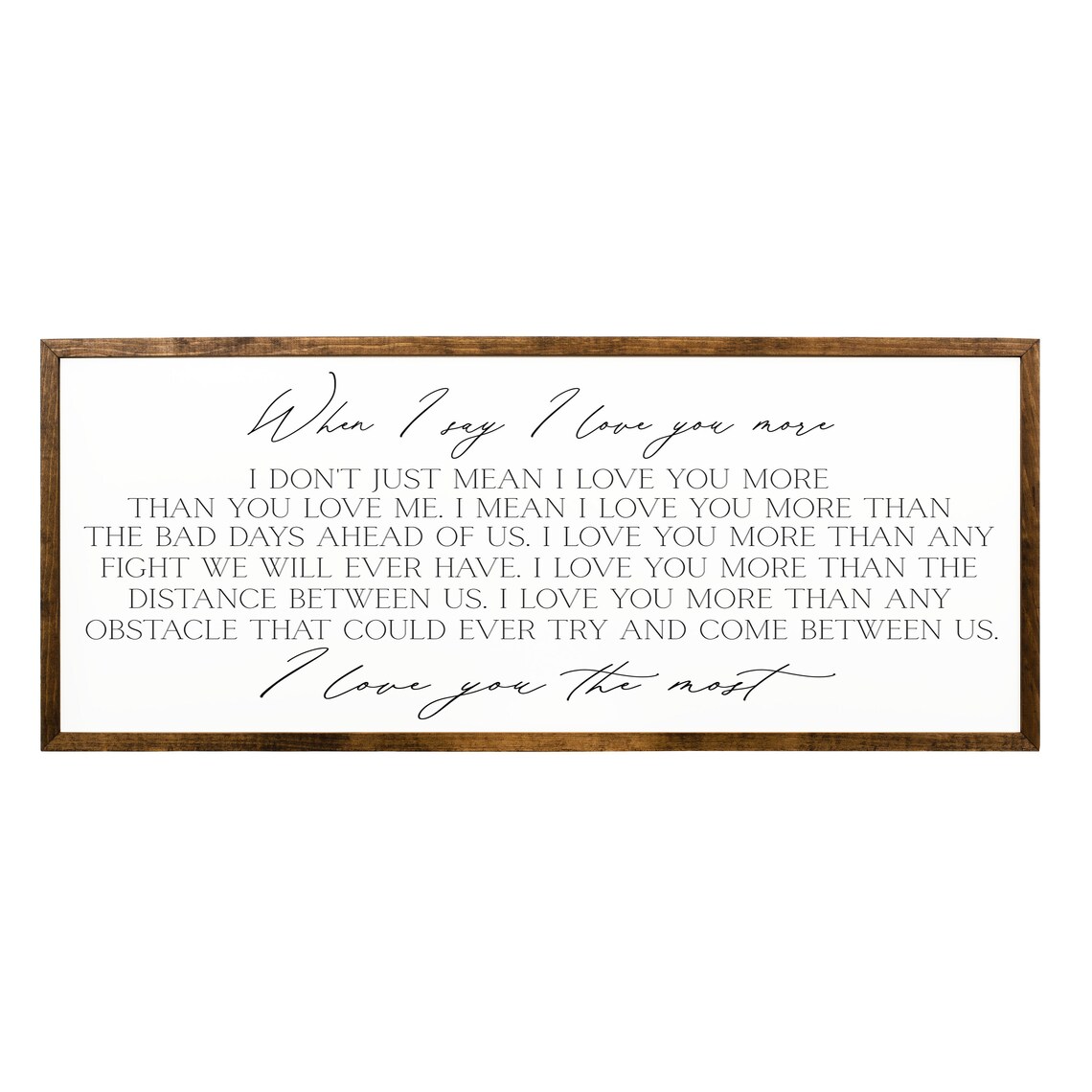 When I Say I Love You More Art Print, Bedroom Decor - Image 2