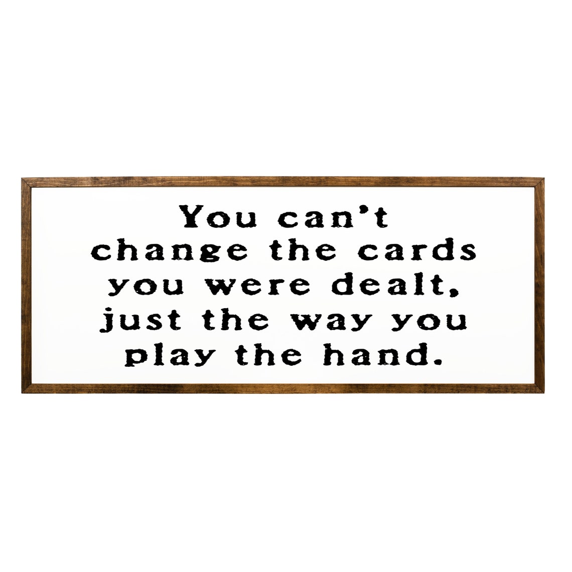 You Cant Change The Cards You Were Dealt Playing Card Sign Trendy Wall Art Sign Retro Bar Cart Decor Preppy Aesthetic Decor - Image 2
