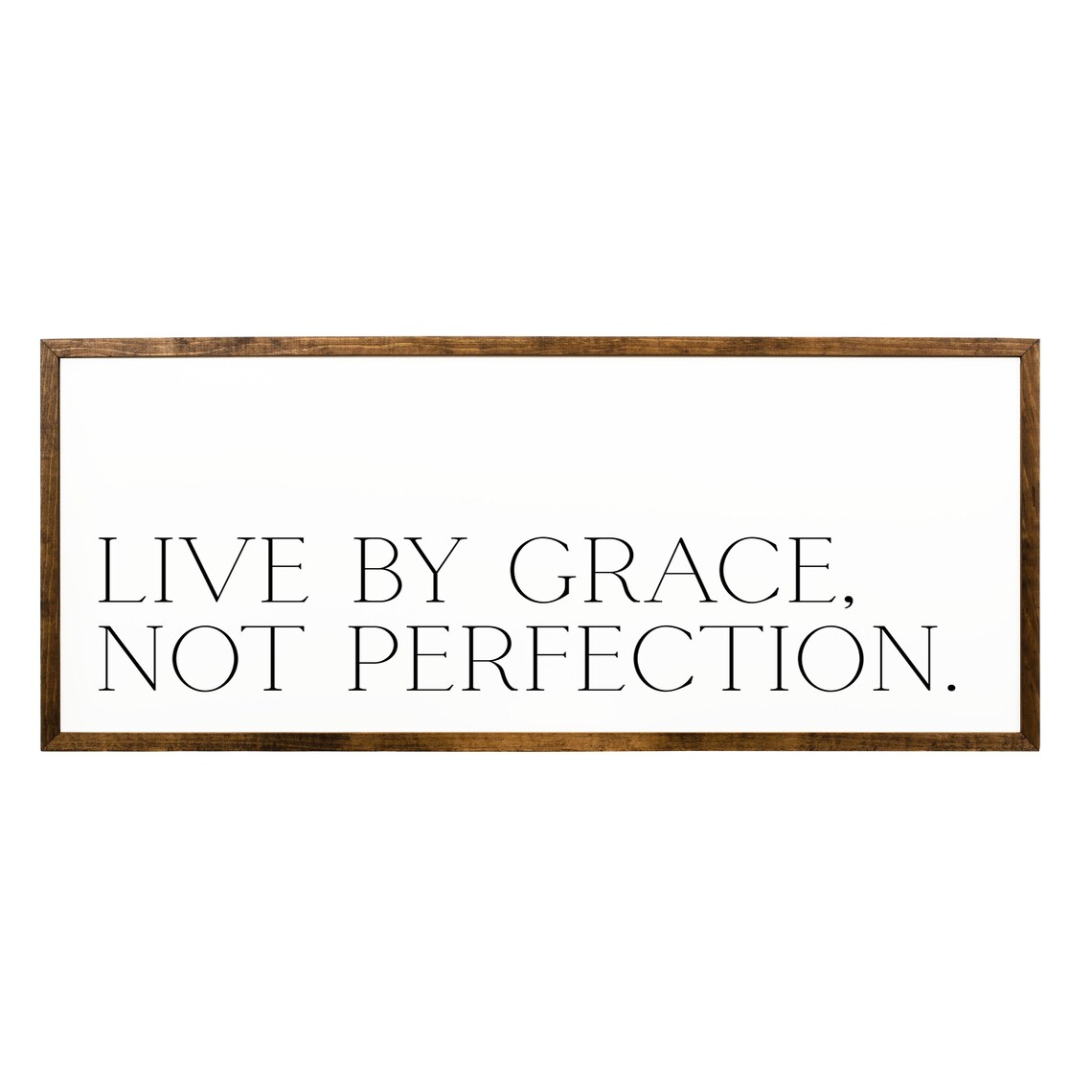Live By Grace Not Perfection Inspirational Christian Wood Sign Wall Art - Image 2