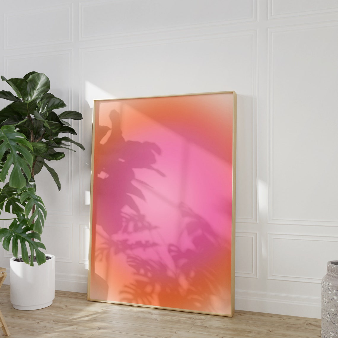 Aura Poster Pink Peach Wall Art Aesthetic Apartment Decor Blur Gradient Aura Print Orange Pink Spiritual Poster Divine Feminine Print - Image 4