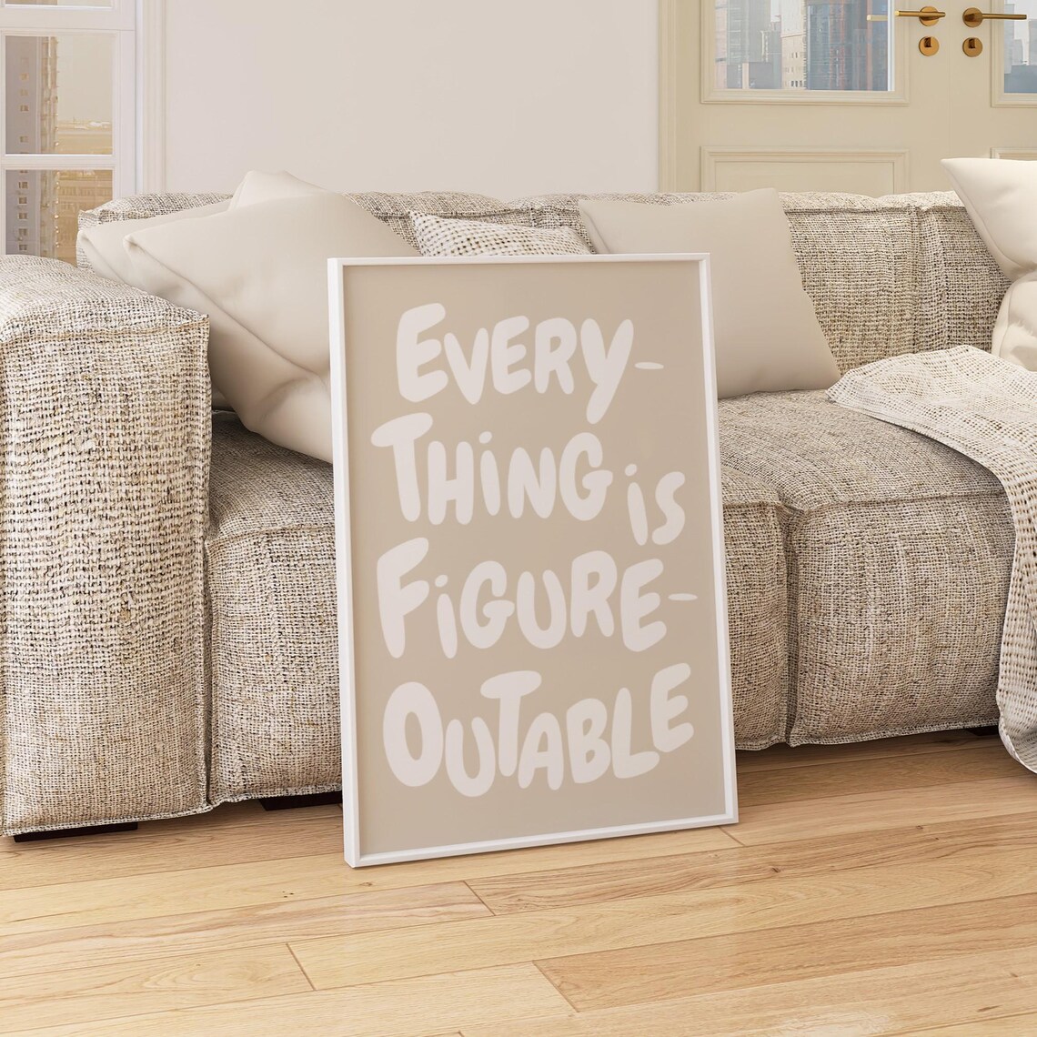 Everything Is Figureoutable Inspirational Quote Print - Image 2