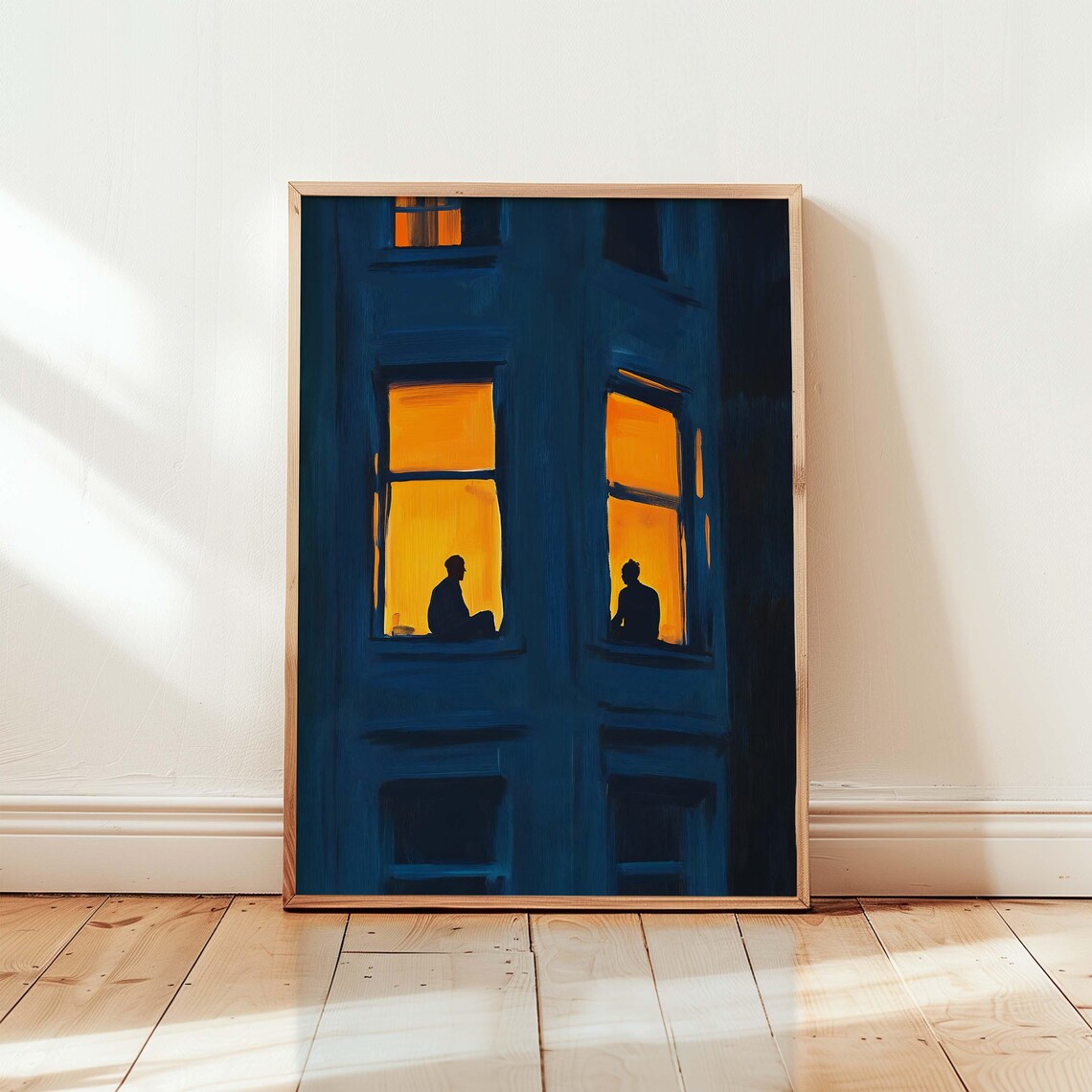 Urban Apartment Scene Modern Travel Poster