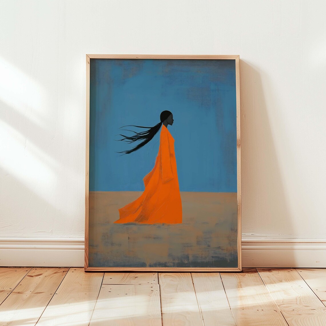 Modern Woman Portrait, Bold Minimalist Art Print