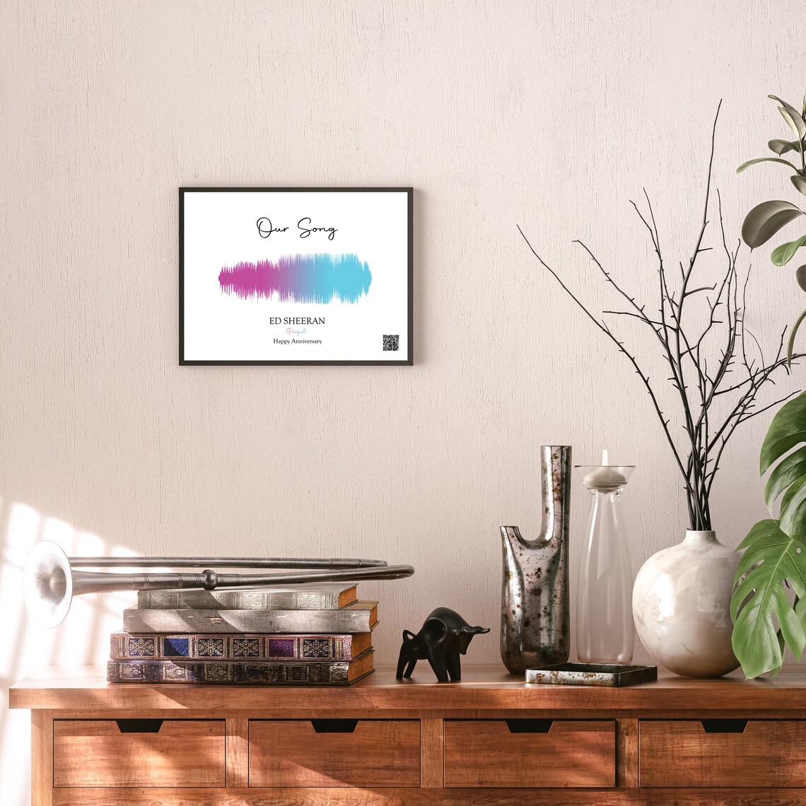 Personalized Soundwave With QR Code, Music Art Print - Image 2