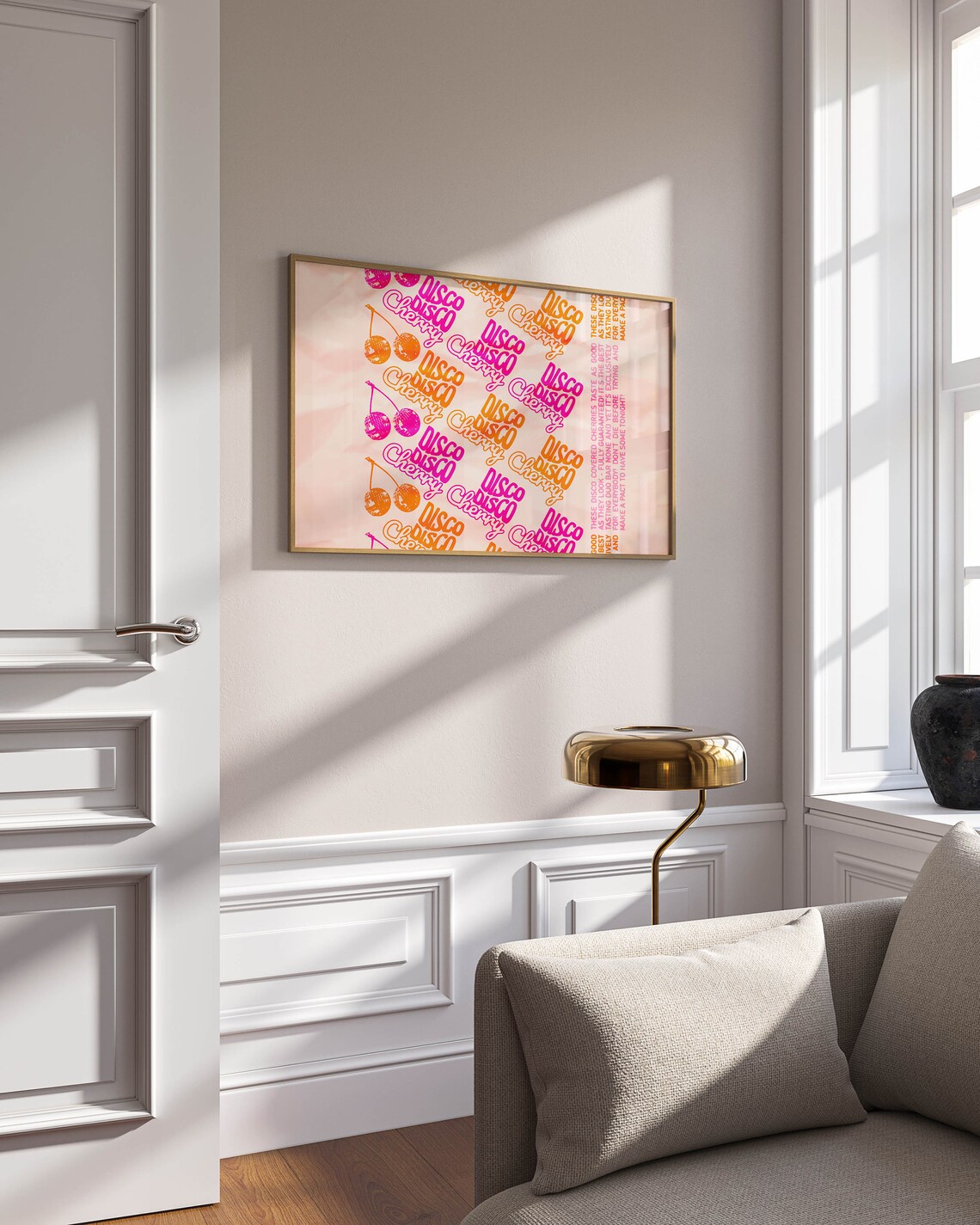 Disco Cherry Art Print, Preppy Dorm Decor - Image 2