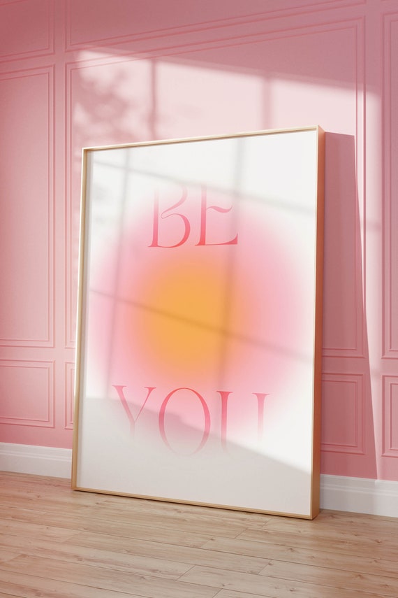 Aura Poster Trendy Maximalist Wall Art Cute Apartment Decor Preppy Aesthetic Poster Dorm Decor Neutral Eclectic Wall Art Girls Room Decor