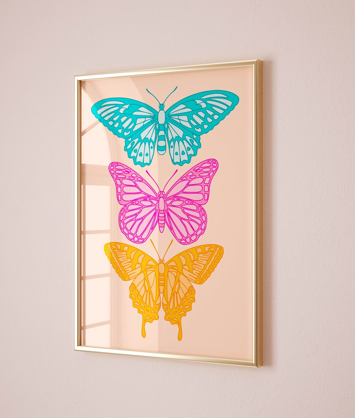 Butterfly Girly Maximalist Wall Art Poster