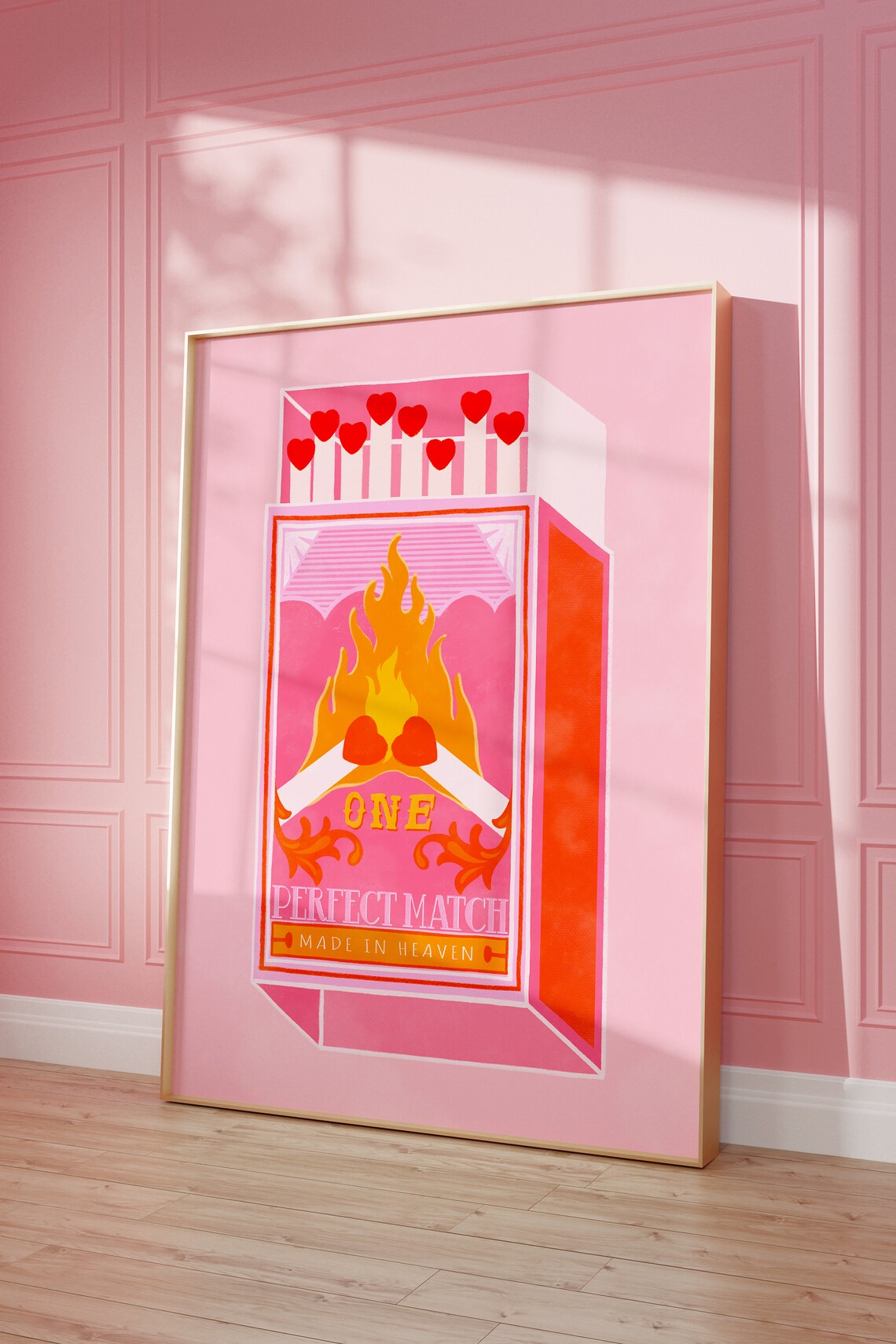 Perfect Match Made In Heaven Preppy Art Print - Image 3