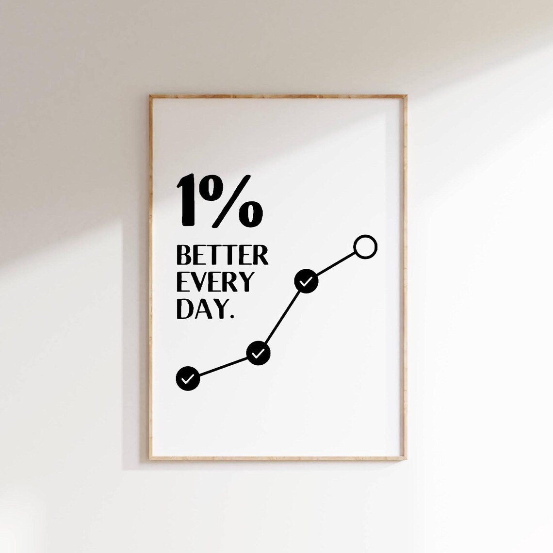 Better Every Day Motivational Quote Art Print
