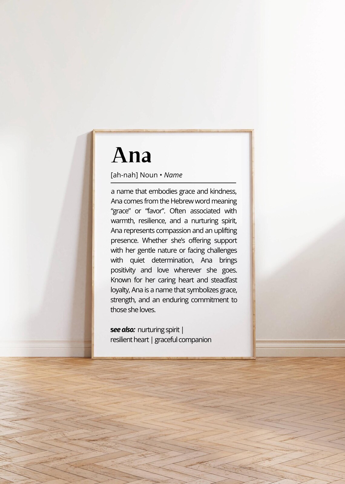 Ana Name Definition Personalized Minimalist Art Print - Image 2