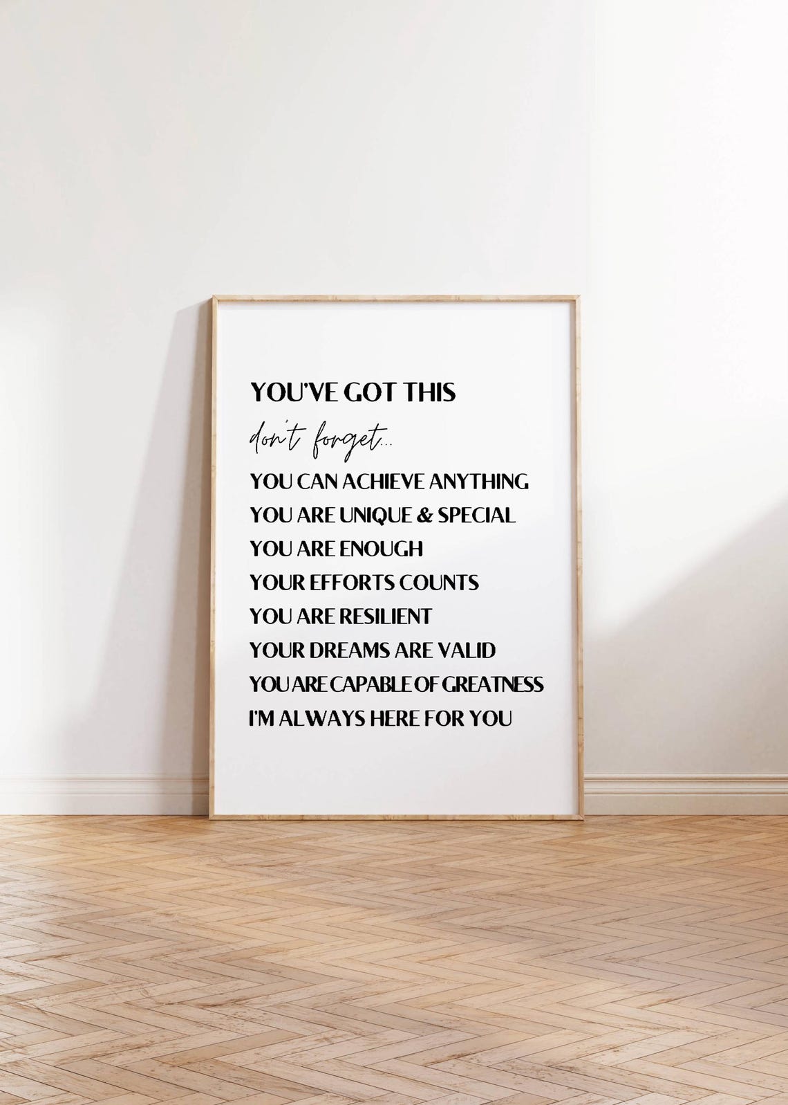 Youve Got This Bold Affirmation Typography Kids Encouragement Poster - Image 3