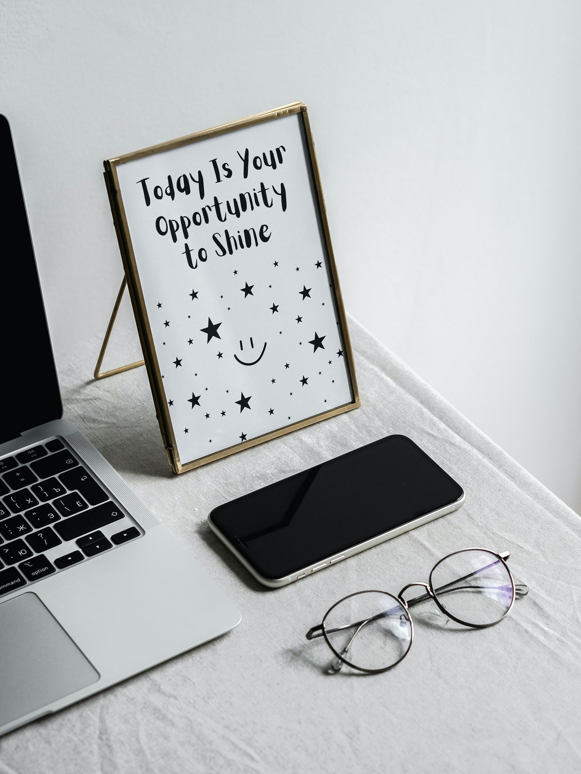 Today Is Your Opportunity to Shine Stars Smiley Face Wall Poster - Image 2
