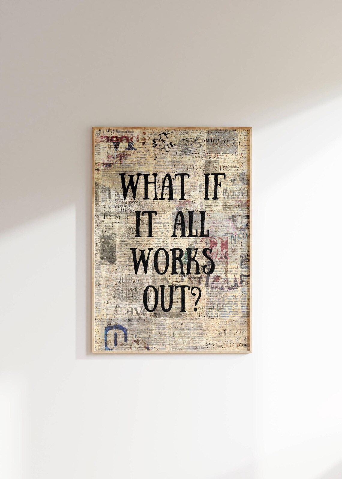 What If It All Works Out Inspirational Wall Art Print - Image 3