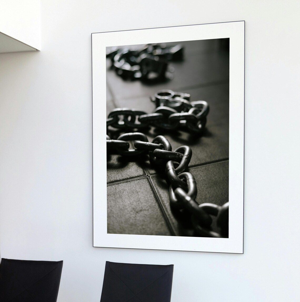 Chains Of Strength Minimalist Metal Chains Art - Image 4