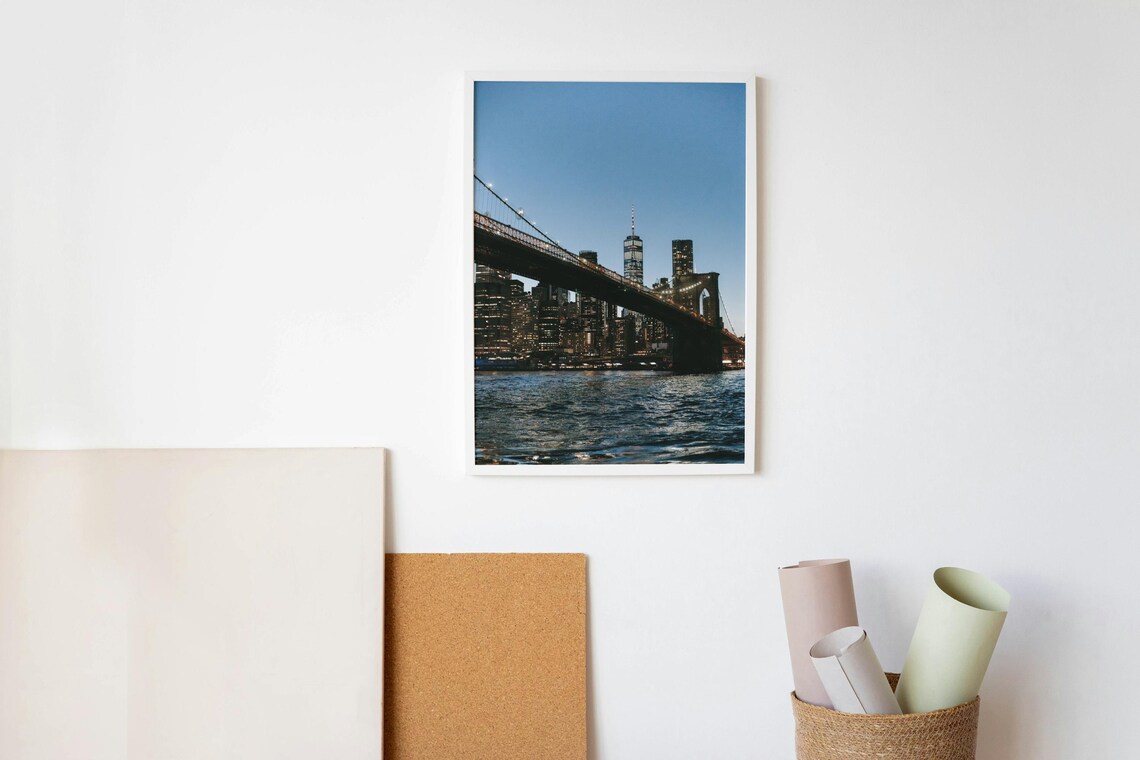 Brooklyn Bridge and New York City Skyline at Dusk - Image 5