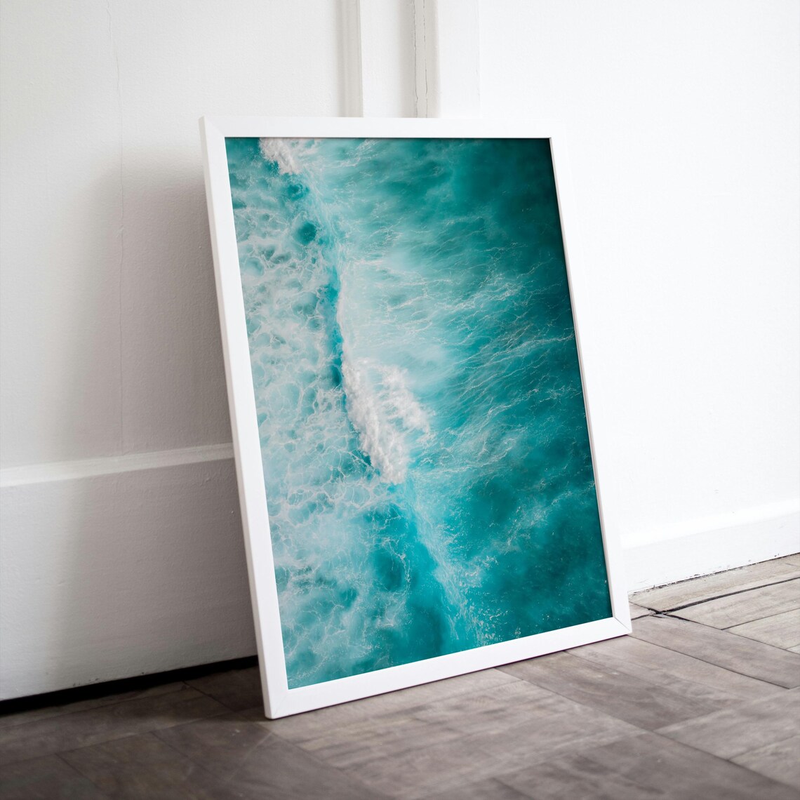 Ocean Waves Abstract Aerial View, Art Print - Image 6