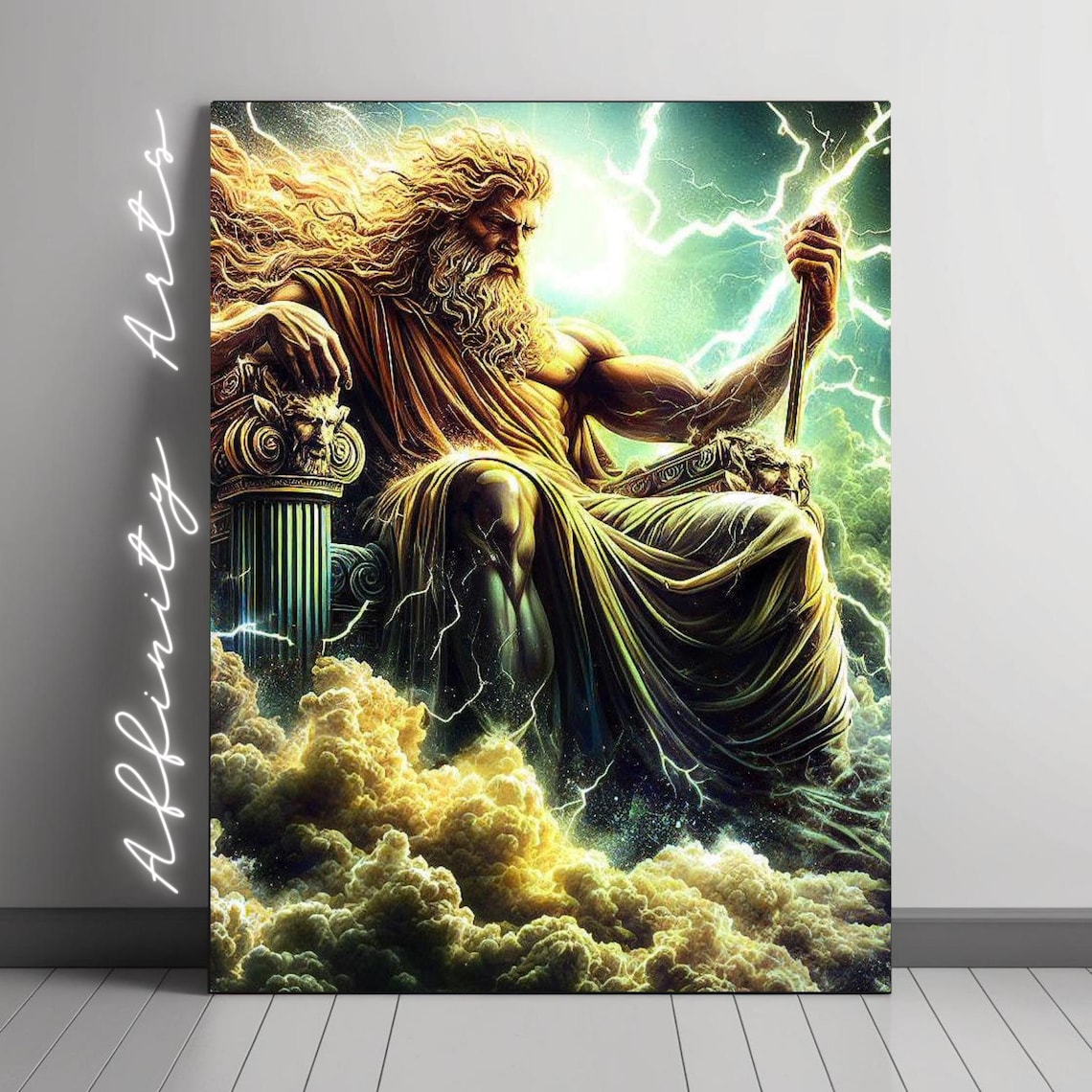 Wrath Of Zeus - Mythological Greek God Illustration