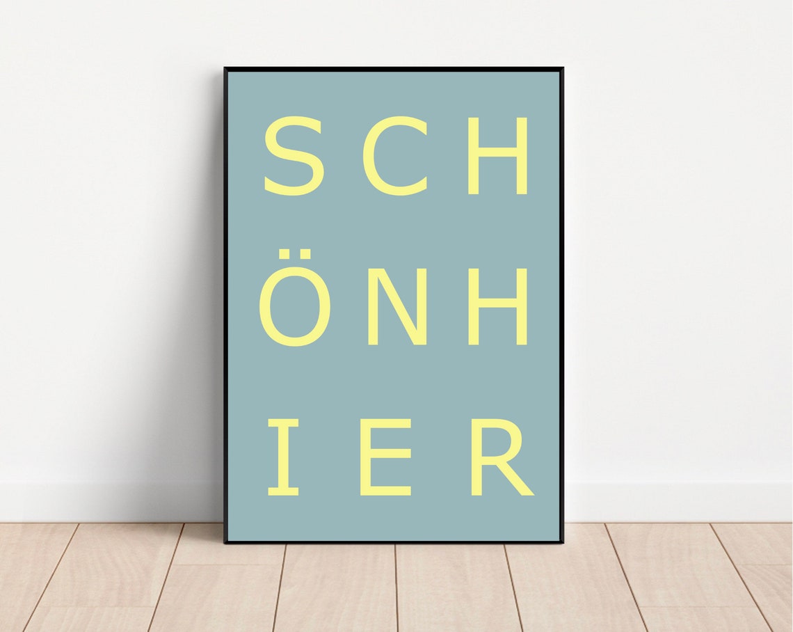 Nice Turquoise Neon Travel Poster - Image 2