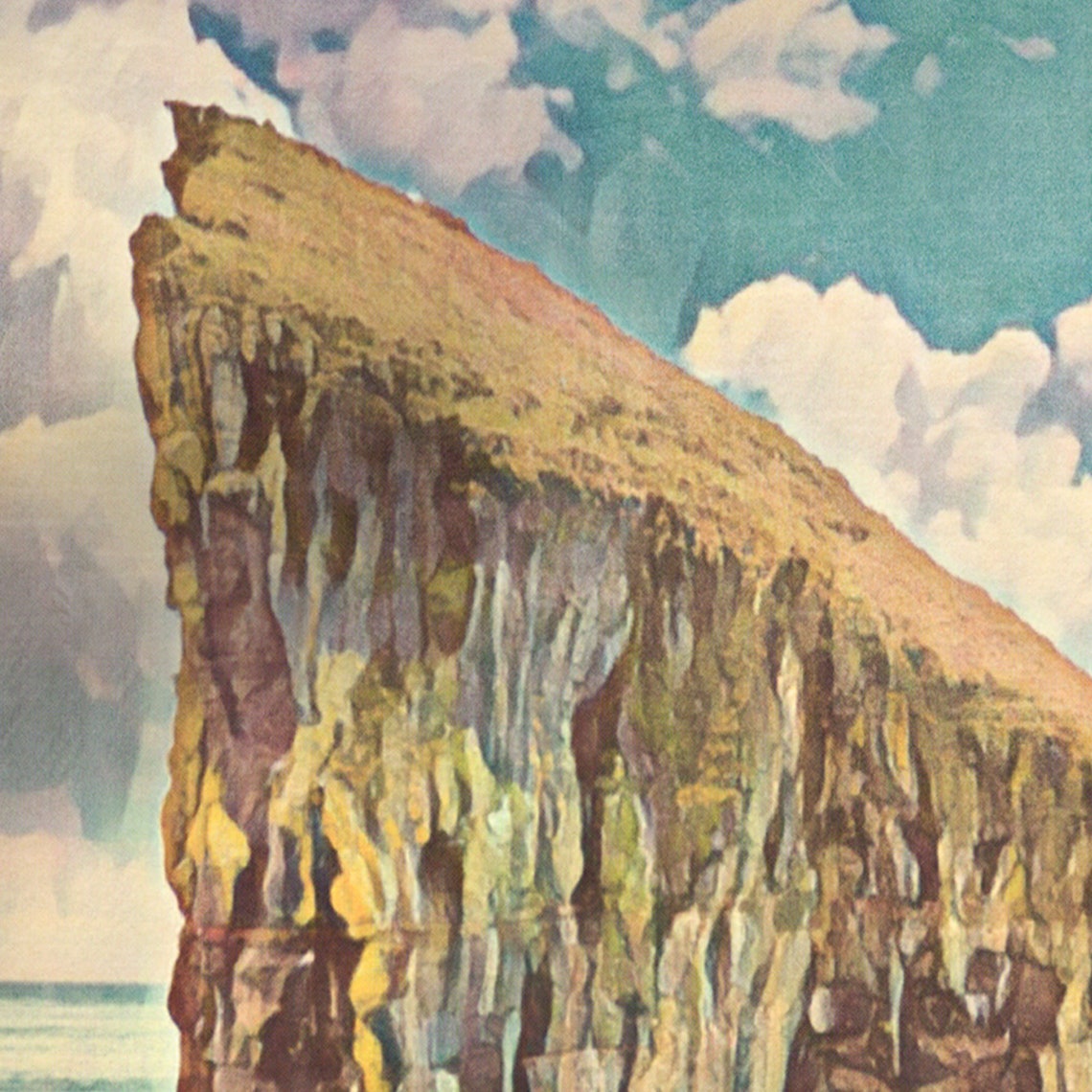 Drangarnir Faroe Islands Sea Arch Rock Retro Travel Wall Poster - Image 4