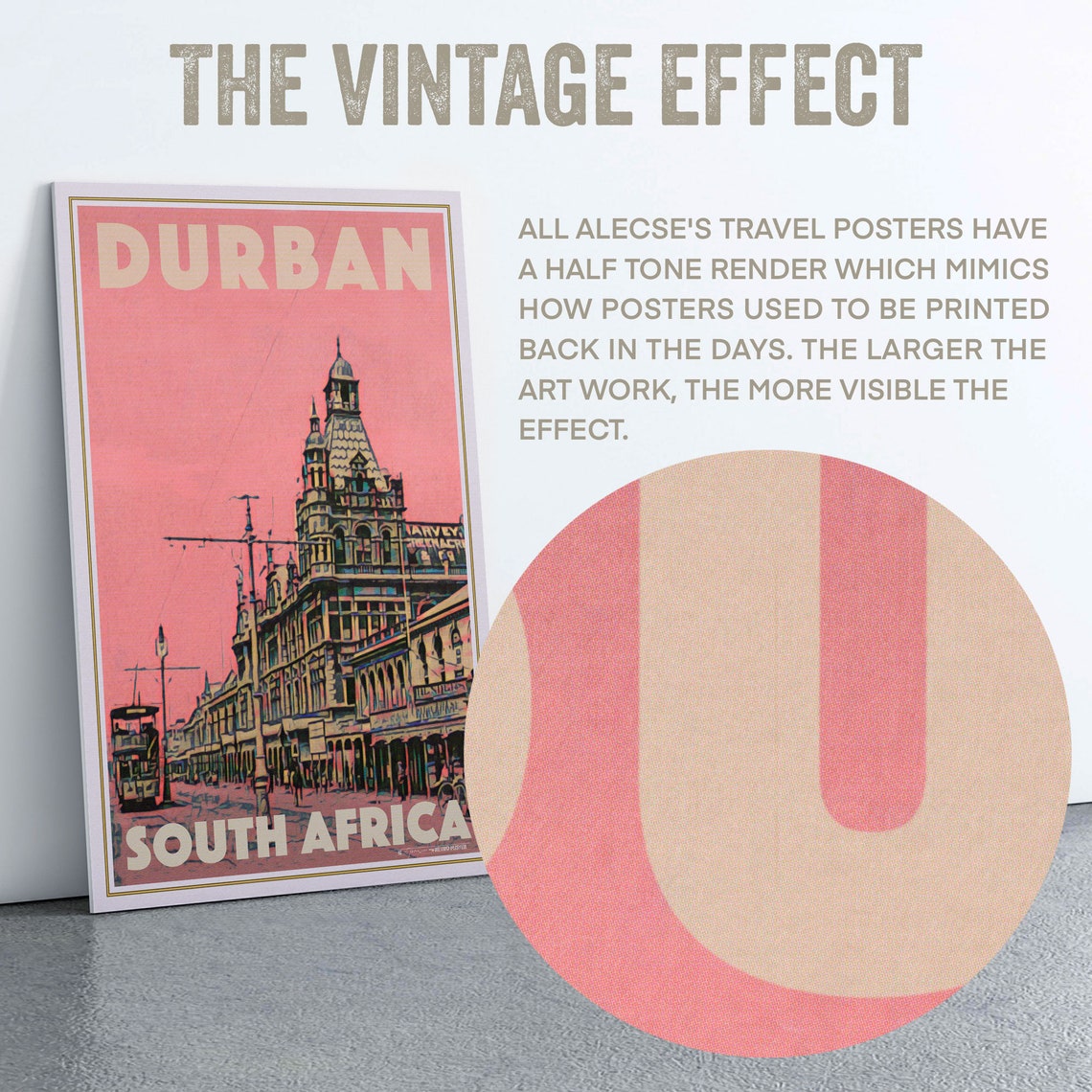 Durban Poster West Street By Alecse Limited Edition South African Travel Poster Durban Print Durban Travel Wall South Africa Print - Image 2