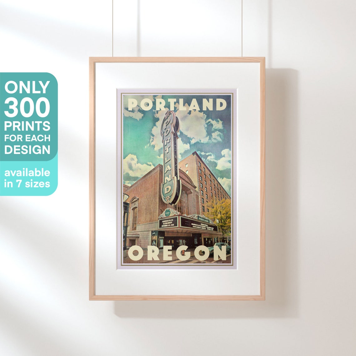 Portland Poster Concert By Alecse Limited Edition Usa Travel Poster Portland Gallery Wall Print Of Oregon Portland Decoration Gift - Image 3