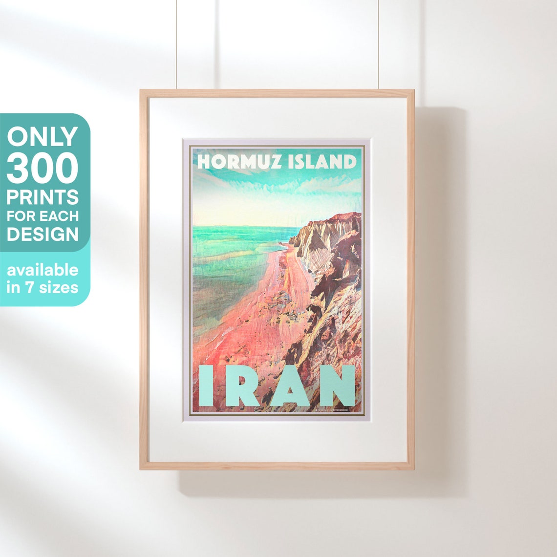 Iran Poster Hormuz Island By Alecse Limited Edition Iran Travel Poster Hormuz Island Print Iranian Gift Poster Of Hormuz Iran - Image 3