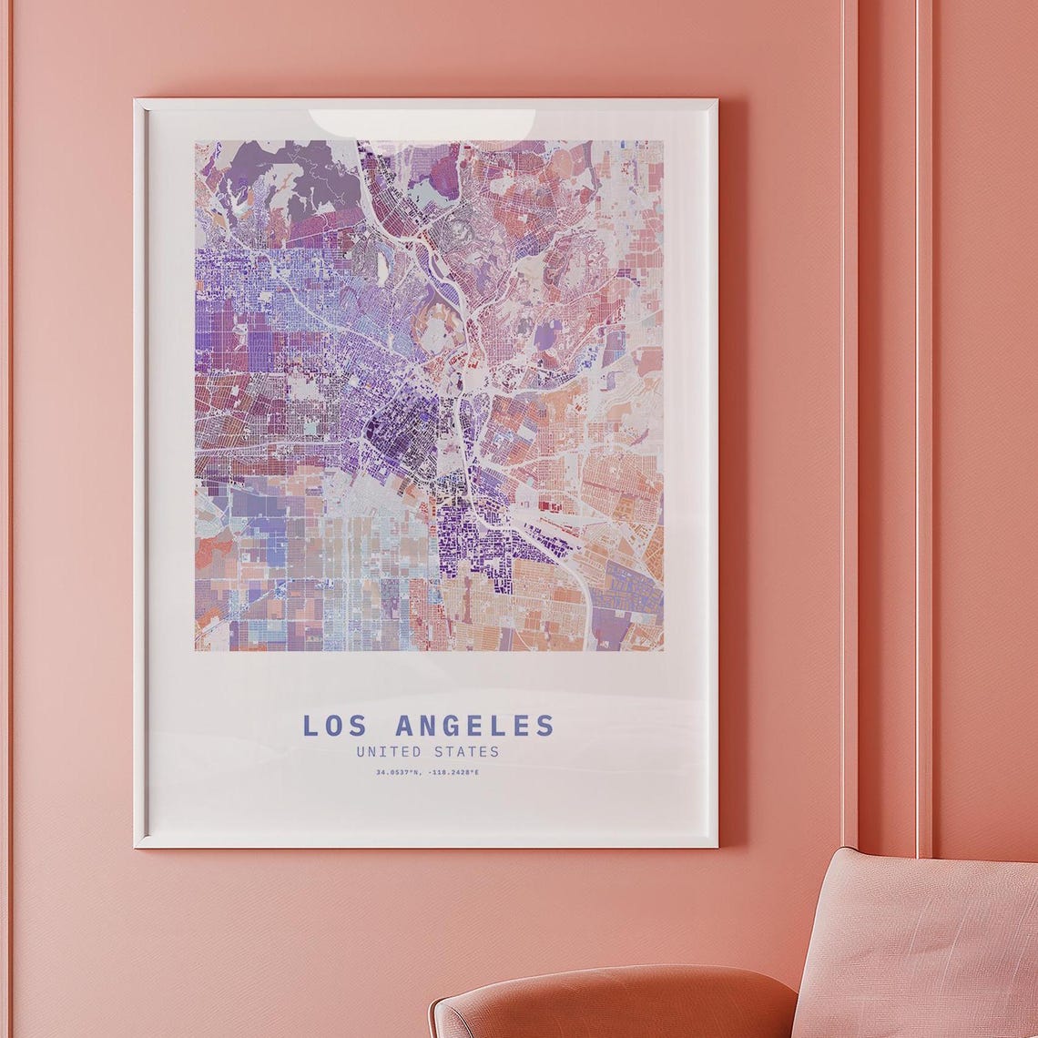 Los Angeles Travel Poster, Los Angeles Wall Art