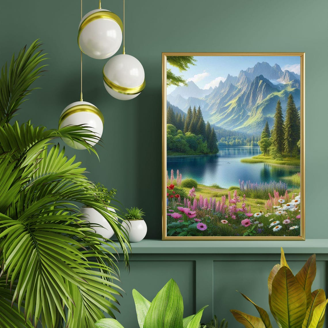 Mountain Serenity Wall Art Scenic Landscape Print Instant - Image 3