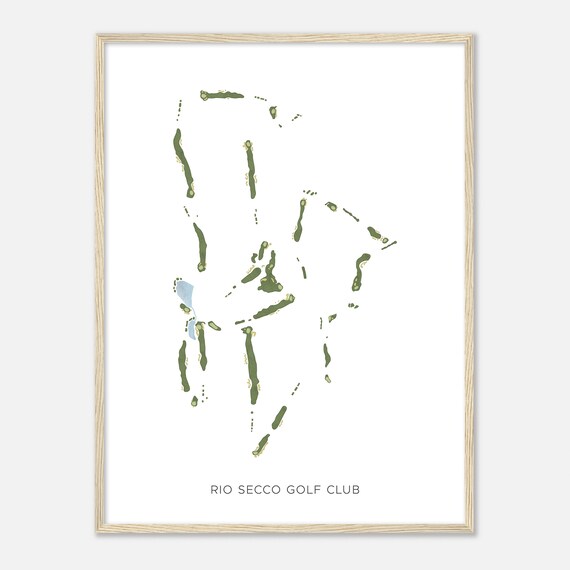 Rio Secco Golf Club Nevada Modern Watercolor Map Golfer Gift Golf Wall Art Golf Poster Print Course Layout