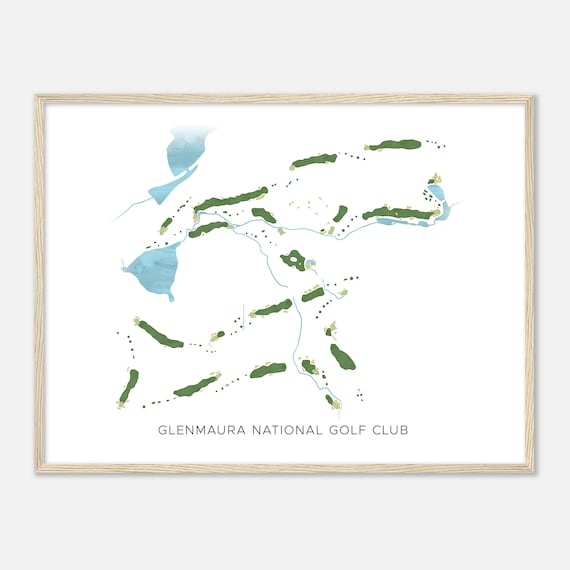 Glenmaura National Golf Club Pennsylvania Modern Watercolor Map Golfer Gift Golf Wall Art Golf Poster Print Course Layout