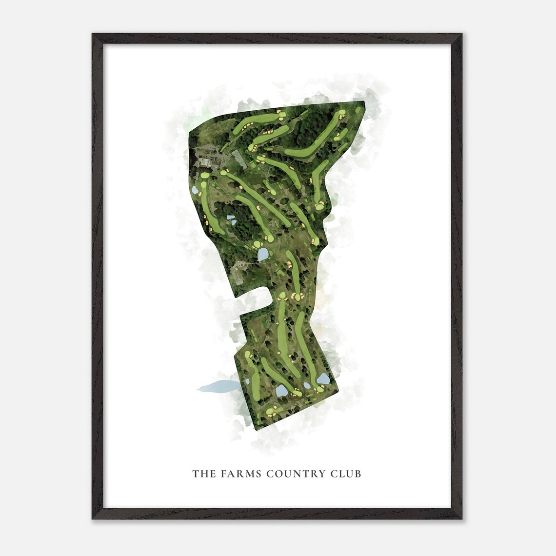 The Farms Country Club Wallingford Connecticut Watercolor Poster - Image 3